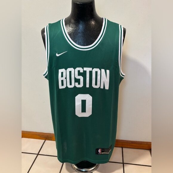 Boston Celtics Jayson Christopher Tatum Jr. # 0 Jersey Green/White , Unisex - Picture 10 of 12